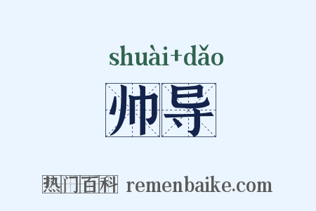 帅导是什么意思的图片